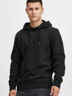 BLEND Sweatshirts & Sweatjacken<Herren Hoodie schwarz uni