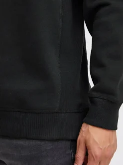 BLEND Sweatshirts & Sweatjacken<Herren Hoodie schwarz uni