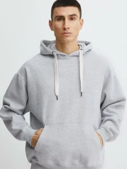 BLEND Sweatshirts & Sweatjacken<Herren Hoodie grau gemustert