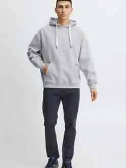 BLEND Sweatshirts & Sweatjacken<Herren Hoodie grau gemustert
