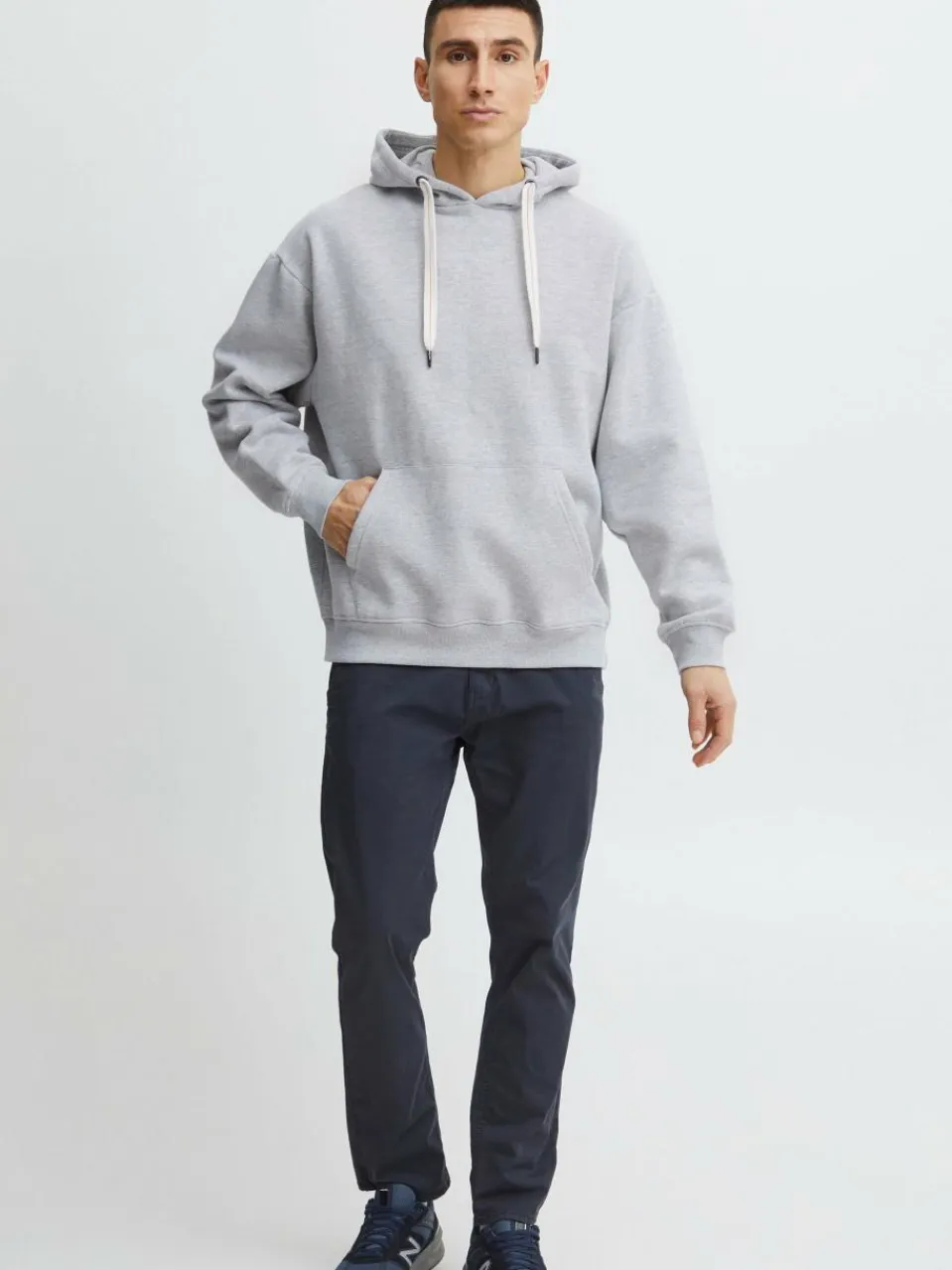 BLEND Sweatshirts & Sweatjacken<Herren Hoodie grau gemustert