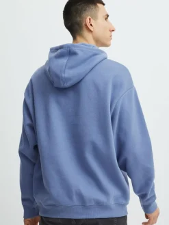 BLEND Sweatshirts & Sweatjacken<Herren Hoodie blau gemustert