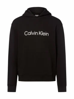 Calvin Klein Sweatshirts & Sweatjacken<Herren Hoodie schwarz uni