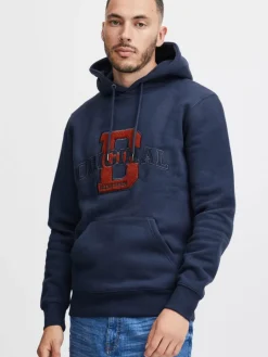 BLEND Sweatshirts & Sweatjacken<Herren Hoodie - BHAbsalon blau bedruckt