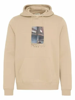 BLEND Sweatshirts & Sweatjacken<Herren Hoodie - BHISTVAN beige bedruckt
