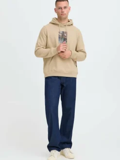 BLEND Sweatshirts & Sweatjacken<Herren Hoodie - BHISTVAN beige bedruckt