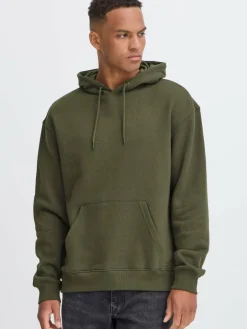 BLEND Sweatshirts & Sweatjacken<Herren Hoodie - BHJUSTAN grün uni