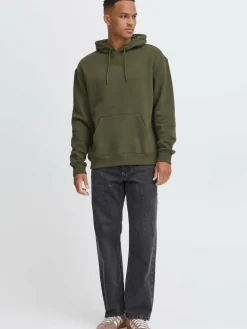 BLEND Sweatshirts & Sweatjacken<Herren Hoodie - BHJUSTAN grün uni