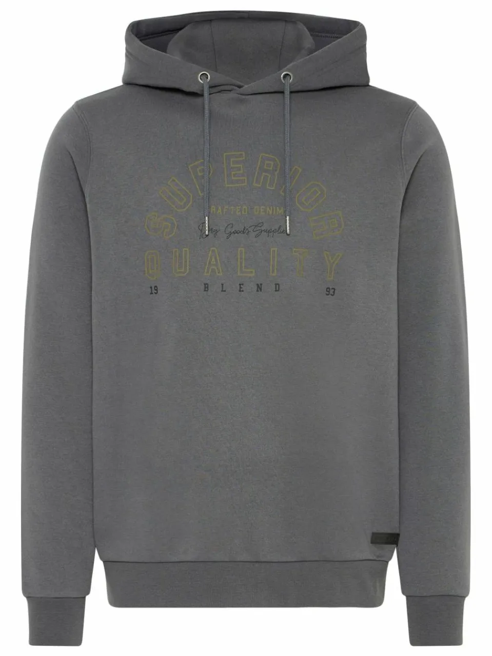 BLEND Sweatshirts & Sweatjacken<Herren Hoodie - BHSuno grau bedruckt