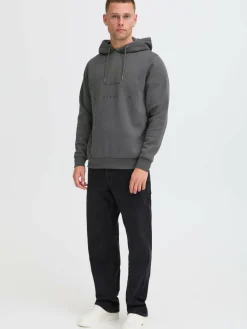 BLEND Sweatshirts & Sweatjacken<Herren Hoodie - BHSuno grau bedruckt