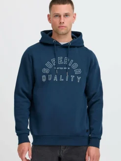 BLEND Sweatshirts & Sweatjacken<Herren Hoodie - BHSuno blau bedruckt