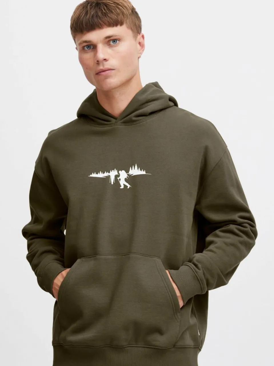 Solid Sweatshirts & Sweatjacken<Herren Hoodie - SDHalmus grün bedruckt