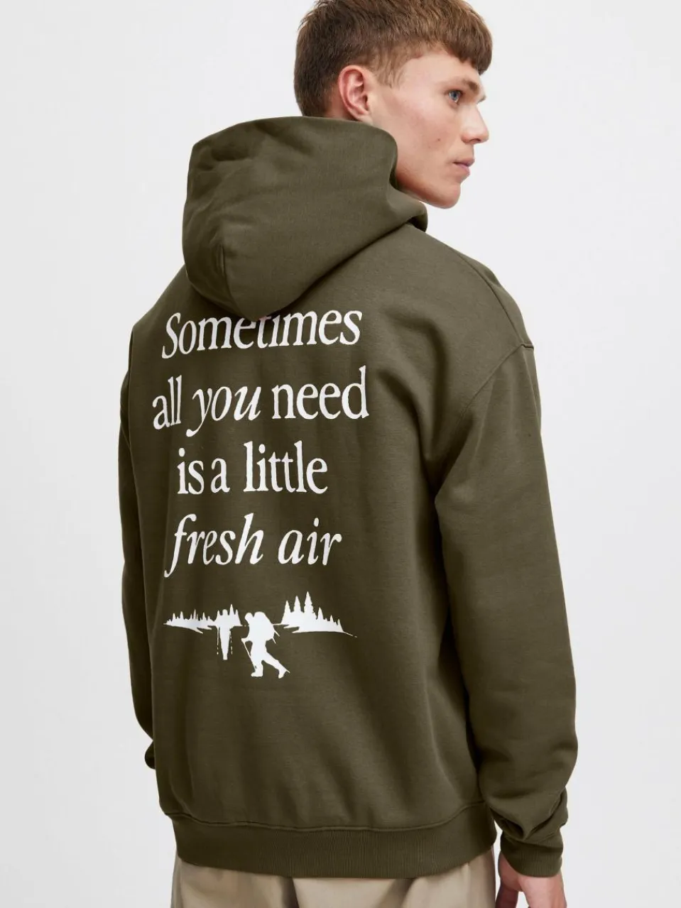 Solid Sweatshirts & Sweatjacken<Herren Hoodie - SDHalmus grün bedruckt