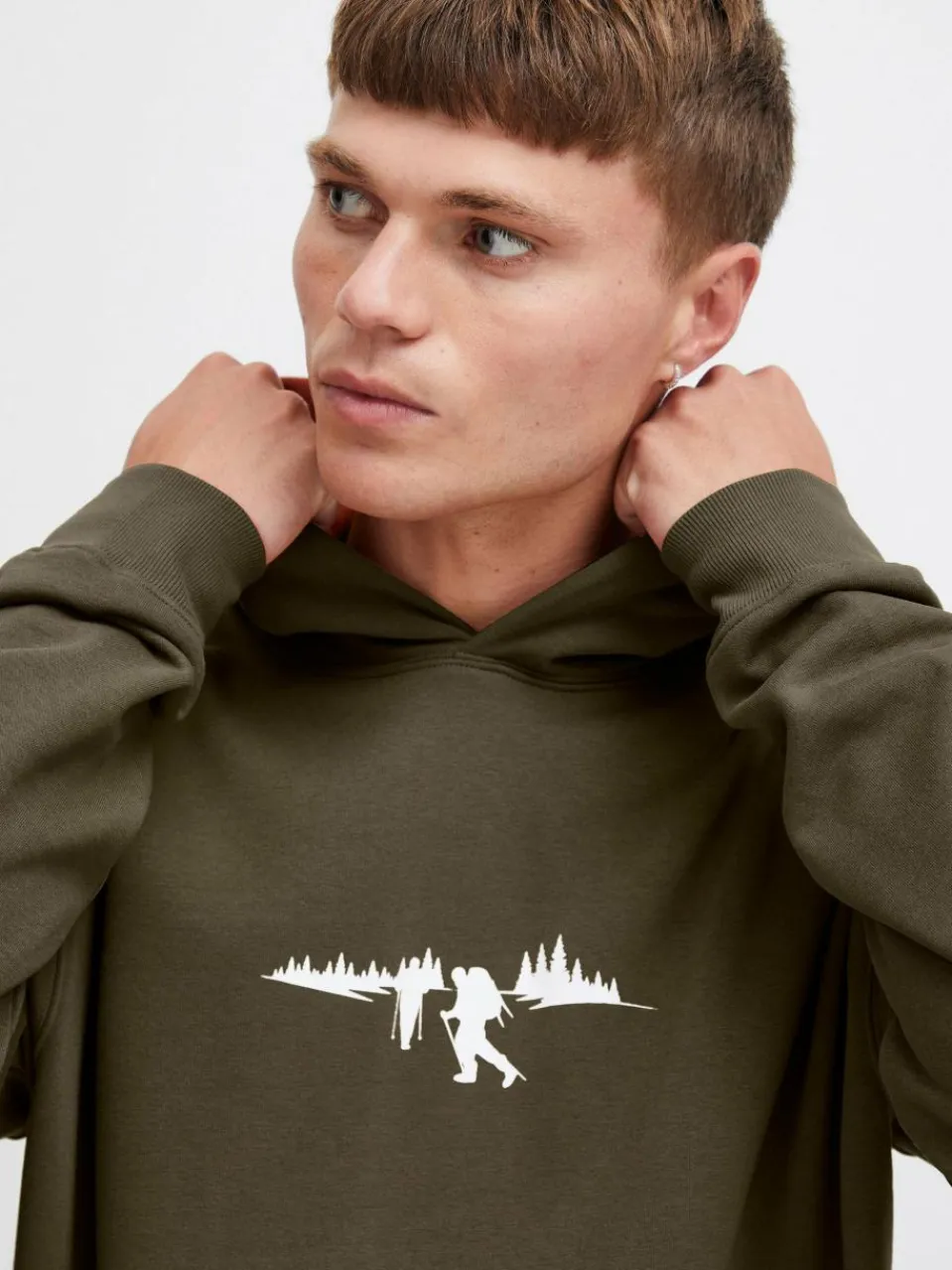 Solid Sweatshirts & Sweatjacken<Herren Hoodie - SDHalmus grün bedruckt
