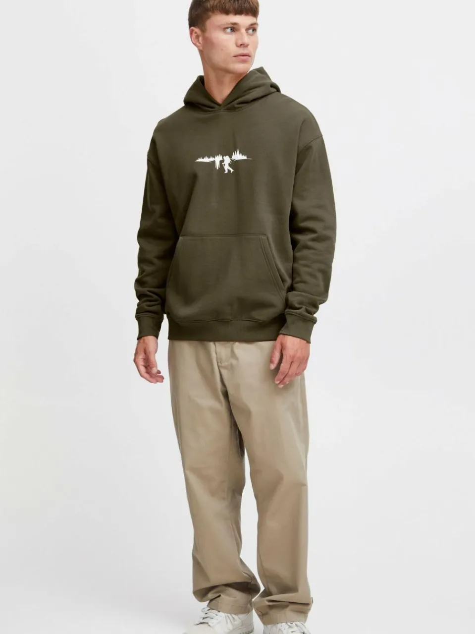 Solid Sweatshirts & Sweatjacken<Herren Hoodie - SDHalmus grün bedruckt