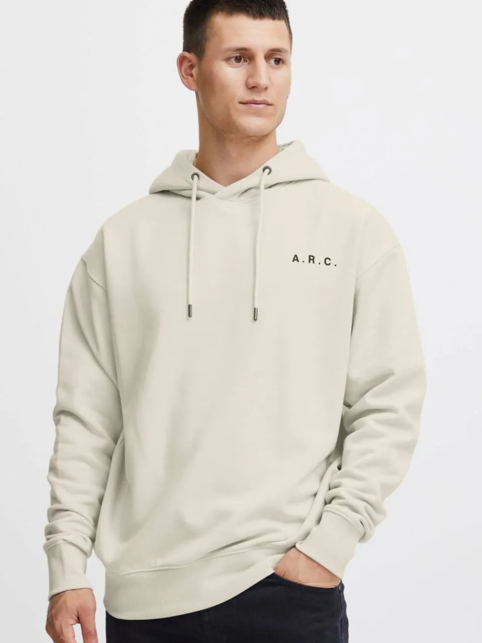 Solid Sweatshirts & Sweatjacken<Herren Hoodie - SDHanno beige bedruckt