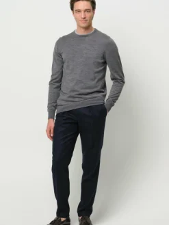 Profuomo Hosen<Herren Hose blau uni