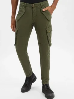 Alpha Industries Hosen<Herren Hose oliv uni