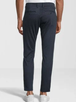 Steffen Klein Anzüge<Herren Hose blau gestreift