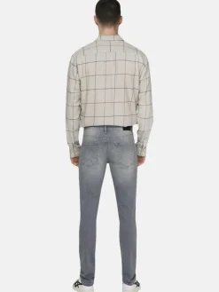 Only&Sons Jeans<Herren Hose grau uni