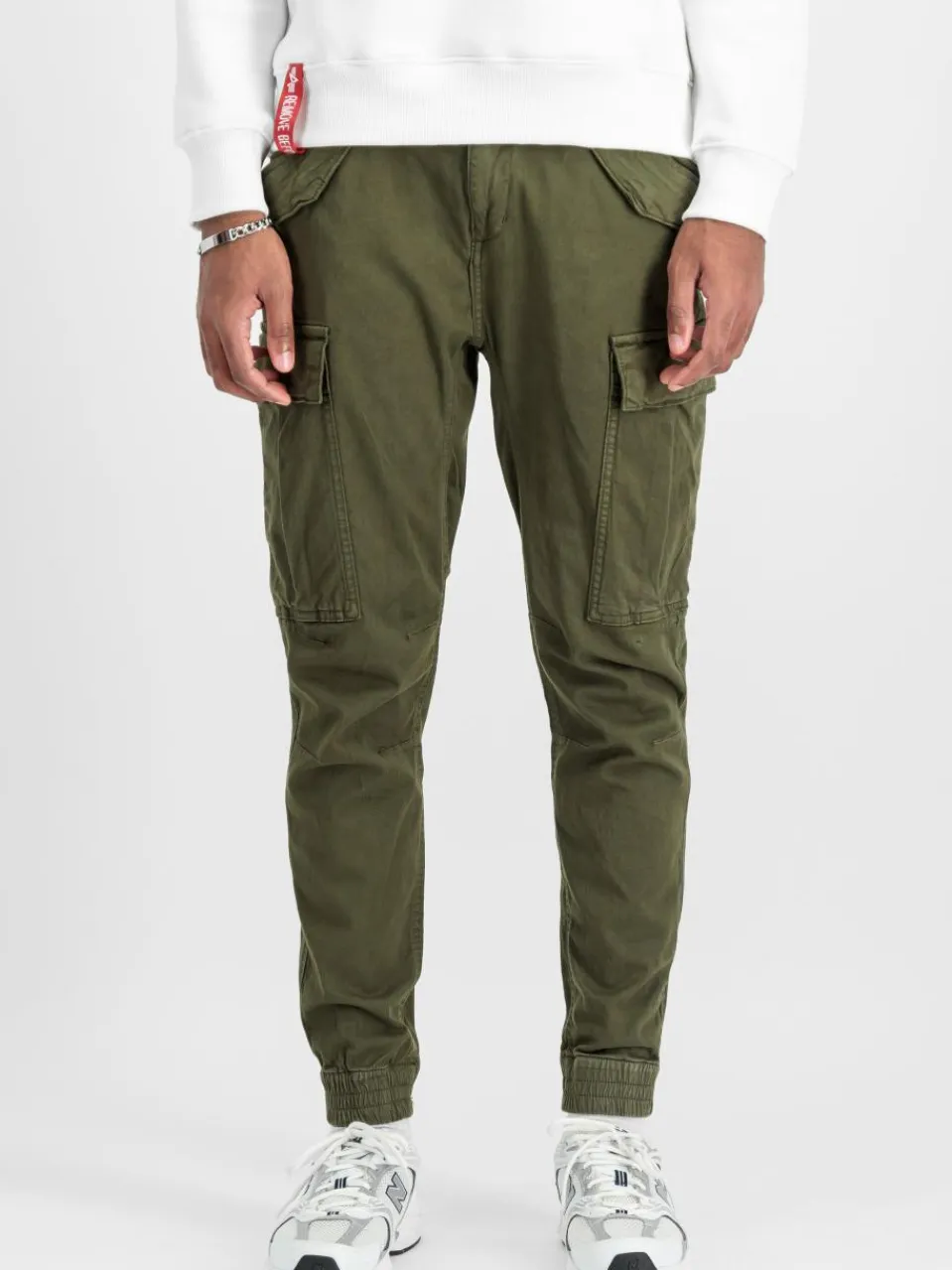Alpha Industries Hosen<Herren Hose oliv uni