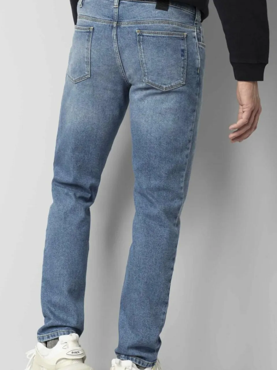 MEYER Jeans<Herren Hose - M5 Slim blau uni