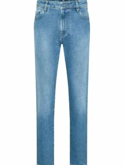 MEYER Jeans<Herren Hose - M5 Slim blau uni