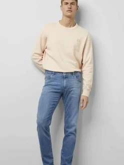 MEYER Jeans<Herren Hose - M5 Slim blau uni