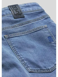 MEYER Jeans<Herren Hose - M5 Slim blau uni