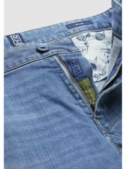 MEYER Jeans<Herren Hose - M5 Slim blau uni