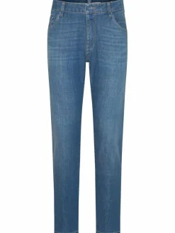 MEYER Jeans<Herren Hose - M5 Slim blau uni
