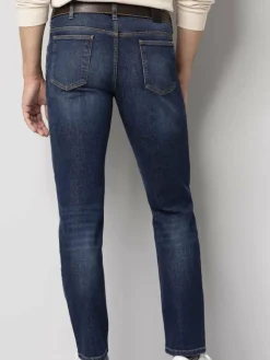 MEYER Jeans<Herren Hose - M5 Slim blau uni