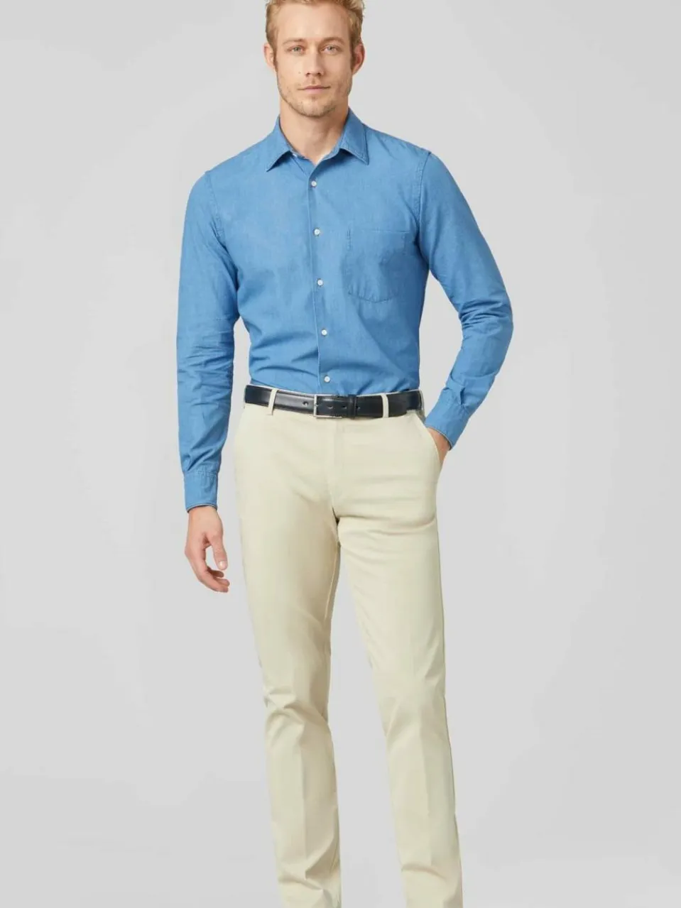 MEYER Hosen<Herren Hose - Oslo beige uni