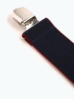 Finshley & Harding London Gürtel & Hosenträger<Herren Hosenträger marine bordeaux uni