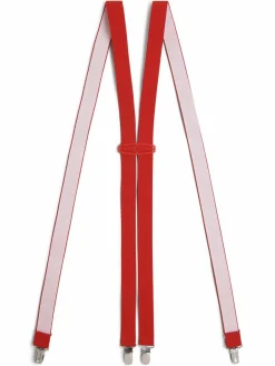 Andrew James Gürtel & Hosenträger<Herren Hosenträger rot uni