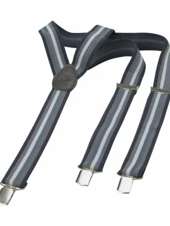 Jan Vanderstorm Gürtel & Hosenträger<Herren Hosenträger - ROGILD grau gestreift