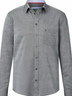 Charles Colby Hemden<Herren Jacquardhemd - EARL GEORGE grau bedruckt