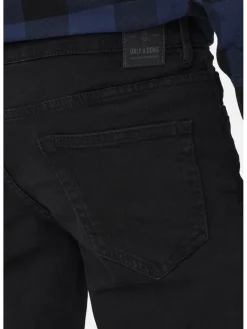 Only&Sons Jeans<Herren Jeans schwarz uni