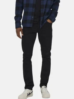 Only&Sons Jeans<Herren Jeans schwarz uni