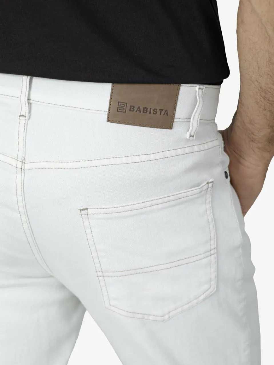 BABISTA Jeans<Herren Jeans - VESTOROSA weiß uni