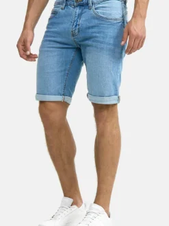 Indicode Jeans<Herren Jeans Shorts - Caden bleached hellblau uni