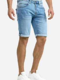 Indicode Jeans<Herren Jeans Shorts - Caden bleached hellblau uni