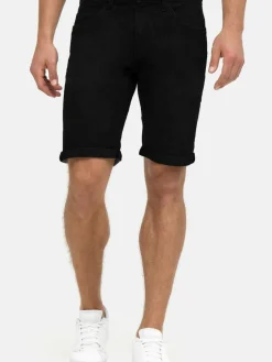 Indicode Jeans<Herren Jeans Shorts - Caden schwarz uni