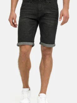 Indicode Jeans<Herren Jeans Shorts - Caden schwarz uni
