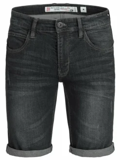 Indicode Jeans<Herren Jeans Shorts - Caden schwarz uni