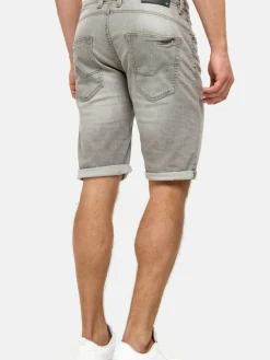 Indicode Jeans<Herren Jeans Shorts - Caden hellgrau grau uni