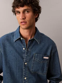 Calvin Klein Jeans Hemden<Herren Jeanshemd denim uni