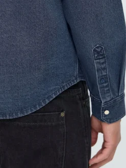 BLEND Hemden<Herren Jeanshemd - BHDARGO denim uni