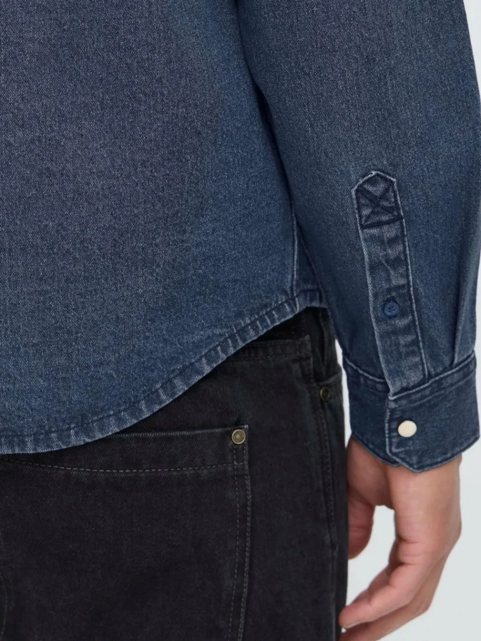 BLEND Hemden<Herren Jeanshemd - BHDARGO denim uni