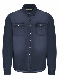 BLEND Hemden<Herren Jeanshemd - BHDARGO denim uni
